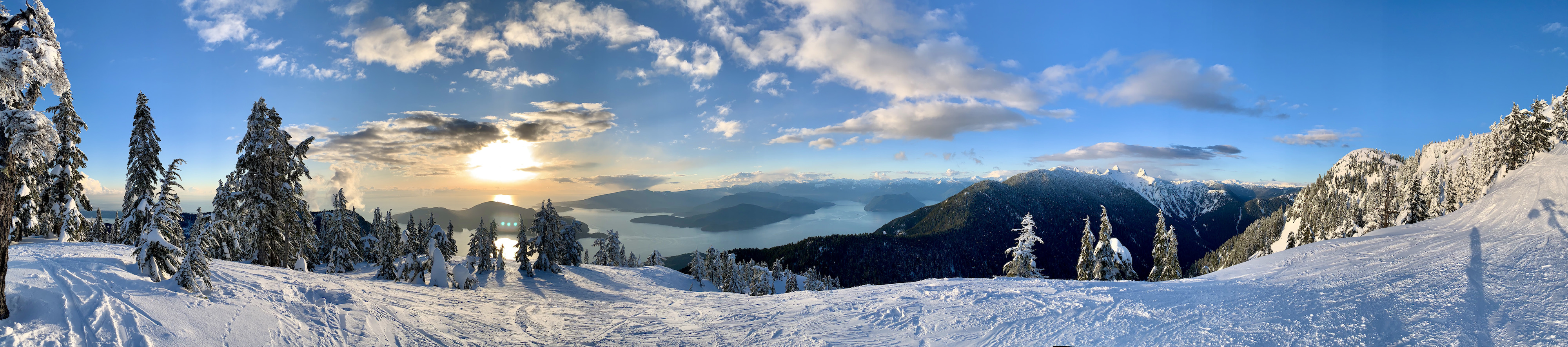 Panorama looking West from near the top of Cypress